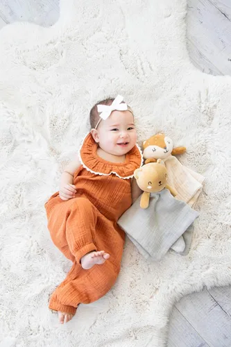 Miniatura 5 de Pearhead Manta de Oso de Peluche para Bebé - Suave Juguetito para Abrazar para Bebés y Niños Pequeños, Ideas para Regalos en Medias Navideñas, Manta