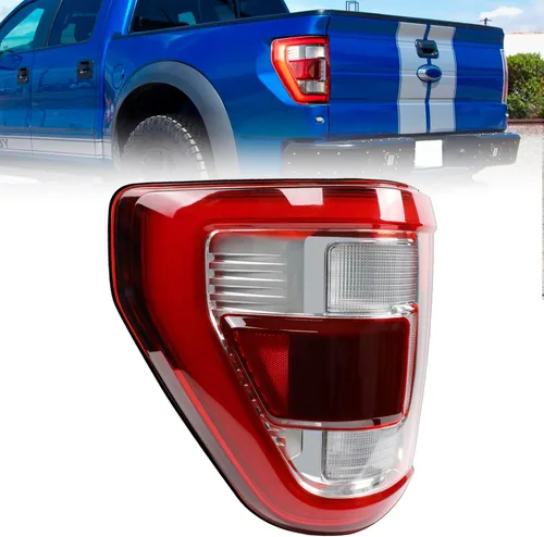 Conjunto de luz trasera LED con puntos ciegos compatible con Ford F150 F-150 King Ranch Lariat Limited Platinum 2021 2022 2023 Reemplazo