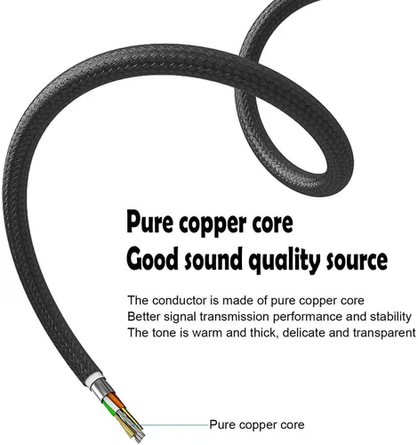 Miniatura 6 de DIGITNOW - Cable divisor en Y estéreo TRS de 3.5mm 1/8" a dual TS mono de 6.35mm 1/4" para smartphone, computadora, reproductor de CD, altavoces