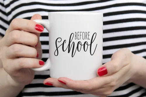 Miniatura 6 de Canopy Street Set de regalo de taza de café y taza de vino sin tallo, agradecimiento al profesor, proveedor de guardería con texto en inglés "Thank