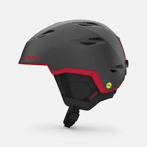 Giro Grid - Casco esférico de esquí de nieve para hombres y mujeres, diseñado para guías de campo, campo lateral y atletas de turismo Grafito