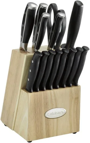 Miniatura 2 de Cuisinart C77TRN-15P Nitrogen Collection - Juego de bloques de cuchillos de 15 piezas, color negro