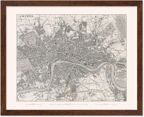 Miniatura 64 de Monem Art Mapa Monumental Vintage de Florencia Impresión - Póster de Viaje Retro - Arte de Italia - Gran Regalo para Hombres, Mujeres, Amantes