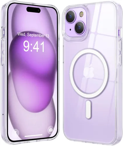 Miniatura 135 de Fuerte magnético para iPhone 11, compatible con Magsafe, [resistente a caídas de 13 pies] Funda trasera translúcida mate con sensación de piel