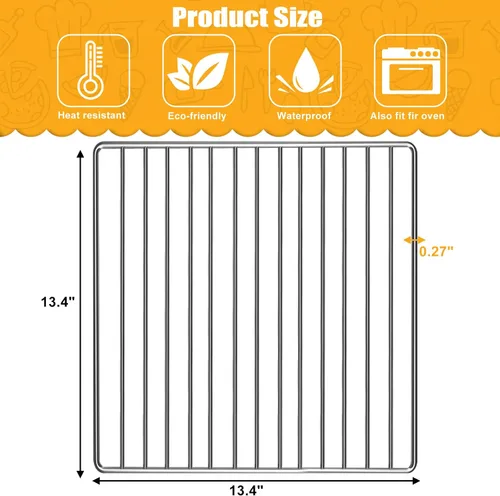 Miniatura 2 de Rejilla para freidora de aire Ninja Foodi 8 en 1 SP100 SP101 Digital Air Freidora Horno de encimera, 13.4 x 13.4 pulgadas, accesorios para freidora