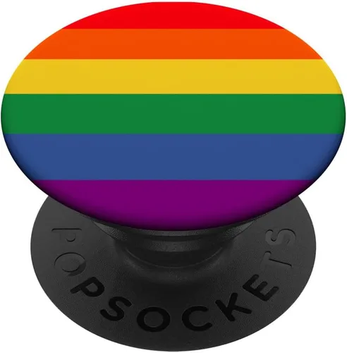 Miniatura 7 de Bandera del orgullo LGBT de colores arcoíris PopSockets MagSafe PopGrip para iPhone