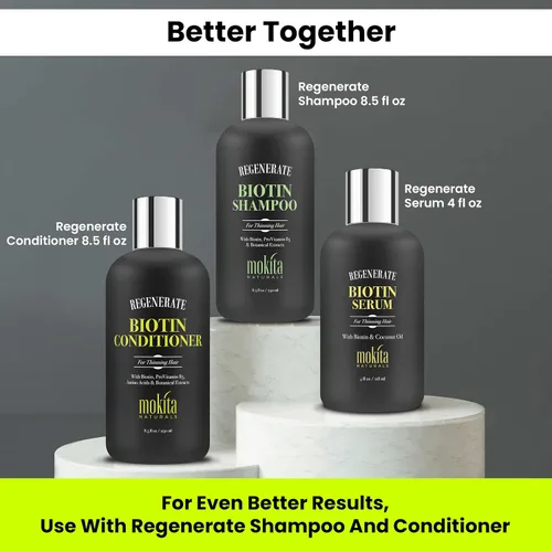 Miniatura 6 de Suero para el crecimiento del cabello, fórmula única de biotina sin parabenos para un crecimiento saludable del cabello en hombres y mujeres, todo