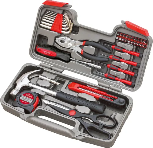 Juego de herramientas DT9706 Apollo, Herramientas de precisión, 39 piezas Rojo