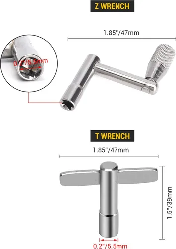 Miniatura 3 de Facmogu 23 accesorios de repuesto para platillo, fieltros de soporte de platillo, almohadillas de fieltro de tambor que incluyen tuercas de ala