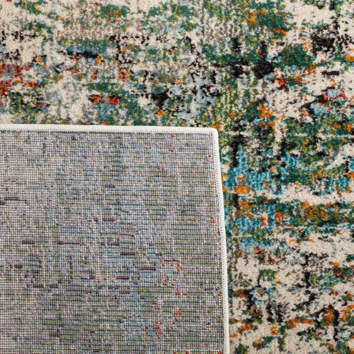 Miniatura 59 de SAFAVIEH Colección Madison - Alfombra de acento 2'2" x 4', negro y dorado, diseño abstracto moderno, no desprende pelusa y fácil cuidado, ideal