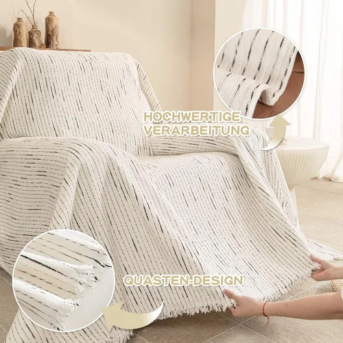 Miniatura 3 de MYSKY HOME Fundas para sillón, funda para silla reclinable, color beige, fundas de sofá para sofá modular en forma de L, fundas de sofá de gran