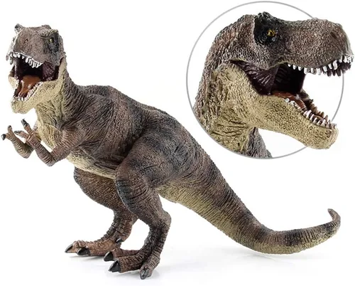Miniatura 2 de RCOMG Tyrannosaurus Rex, figura de juguete realista de dinosaurio, figuras de plástico educativo de animales prehistóricos T-Rex para niños pequeños