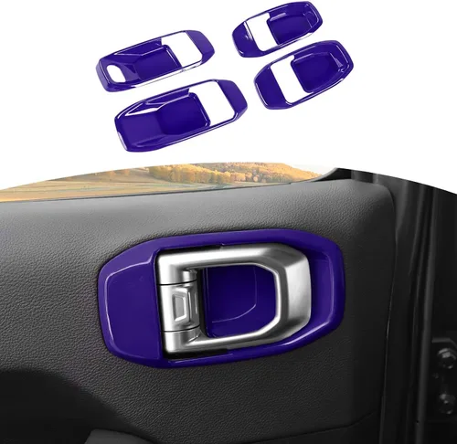 Miniatura 12 de RT-TCZ para Wrangler JL Tapa de Manija Interior de Puerta Cubierta de Cuenco para Jeep Wrangler JL JLU Gladiator JT 2018 en Adelante Accesorios