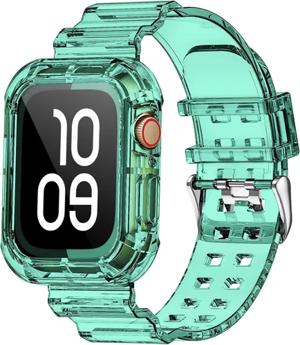 Miniatura 12 de NotoCity - Bandas transparentes para Apple Watch de 38 mm, 40 mm, 41 mm con estuche protector resistente transparente, compatible con Series 9, 8