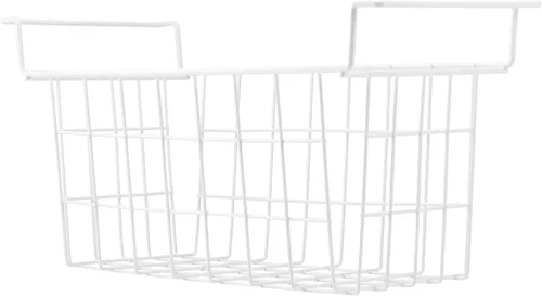 Miniatura 3 de Cestas de almacenamiento de alambre de metal para congelador de 15.5 pulgadas, con asas para colgar para congelador profundo, juego de 2