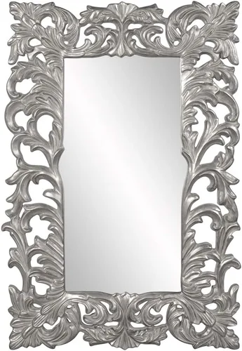 Miniatura 15 de Howard Elliott Chateau Rectangular Hanging Wall Mirror, Scroll Work Frame, Black, 31.5 x 42 Inch