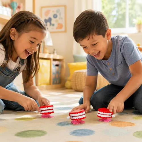 Miniatura 9 de The Dreidel Company Juguetes de dientes que muerden y parlotean los dientes para niños, recuerdos de fiesta de cumpleaños, regalos novedosos