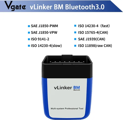 Miniatura 2 de Vgate vLinker BM3.0 Bluetooth OBD2 herramienta de diagnóstico Bimmercode, lector de código para BMW, compatible con Android y Windows
