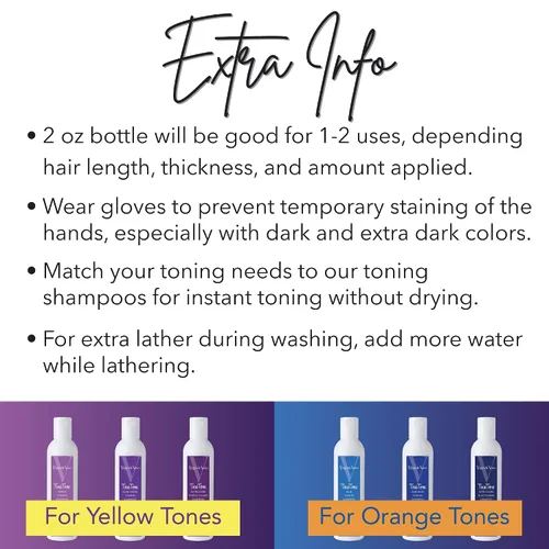 Miniatura 5 de Virgo de Novo Dark Purple Toning Shampoo Neutralizes Yellow & Brassy Tones, Brightens Blonde, Silver & Grey Hair, Sulfate-Free, Color-Safe