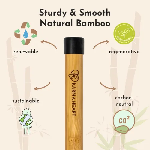 Miniatura 6 de Palo de Yoga de Bambú Natural (5 pies): Barra de Estiramiento con Extremos de Goma Súper Resistentes - Palo de Ejercicio Versátil y Barra de Yoga
