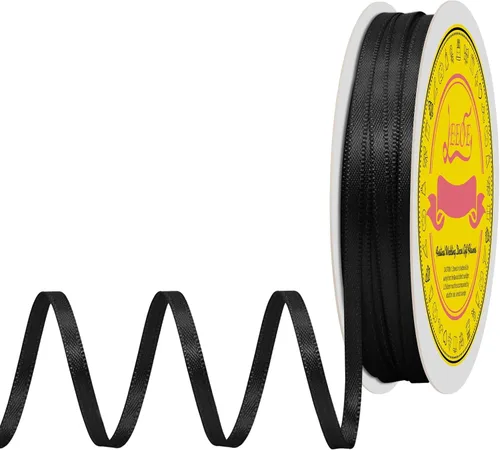 Miniatura 201 de Cinta de satén blanca antigua de doble cara de 1-1/2 pulgadas x 50 yardas, cinta de poliéster para envolver regalos, día de San Valentín, bodas