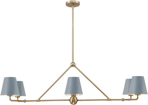 Miniatura 15 de Crystorama Xavier - Candelabro lineal dorado vibrante de 6 luces oro (Vibrant Gold)