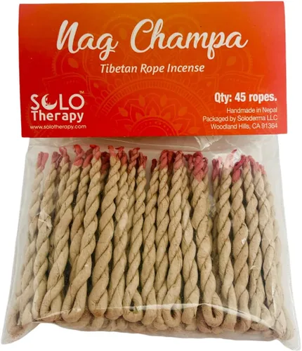 Miniatura 7 de Incienso de cuerda tibetana de sangre de dragón, 45 cuerdas, 3.5 pulgadas de largo, incienso para meditación, purificación, suerte y amor, hecho a