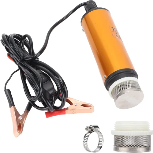 Bomba sumergible eléctrica, bomba de sumidero eléctrica, bomba de transferencia de agua portátil Mini 12V 2.008 in DC 30L/min para agua de queroseno