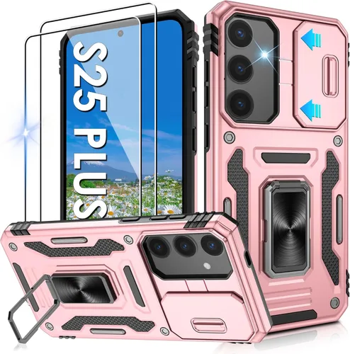 Miniatura 213 de Gritup para Samsung Galaxy S22 Funda con protectores de pantalla HD de 2 paquetes y cubierta deslizante para la cámara, protección contra caídas
