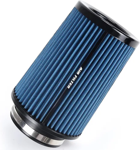 Miniatura 12 de Filtro de entrada de aire frío de 3 3.5 4 pulgadas 76mm 89mm 101mm de alto rendimiento lavable 3 tamaños en 1 Filtro de aire cónico de sujeción negro