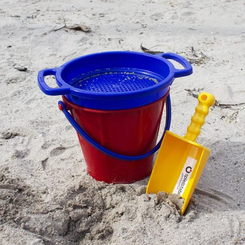 Miniatura 4 de Spielstabil - Juguete de playa grande con tamiz de arena (un tamiz incluido, los colores varían), fabricado en Alemania Surtido