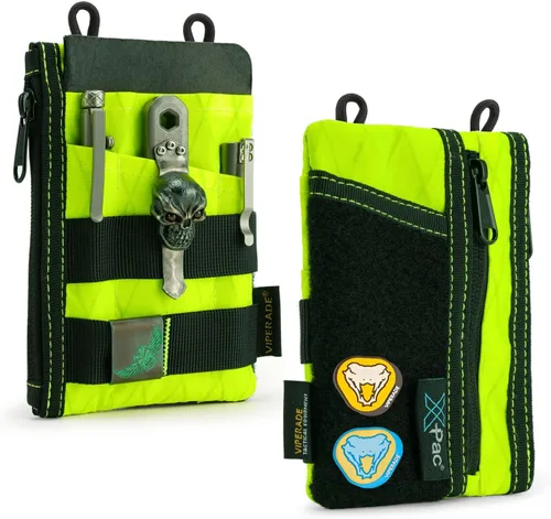 Miniatura 14 de VIPERADE VE16 Bolsa EDC, Organizador EDC para Hombres - Organizador de Bolsillo Bolsa Multiherramienta Billetera para Equipos EDC Verde/beige