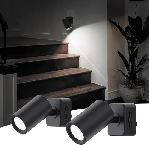 Miniatura 9 de L LOHAS LED Luces nocturnas enchufables a la pared, [paquete de 2] focos de pared para interiores con sensor de luz, luces nocturnas ámbar