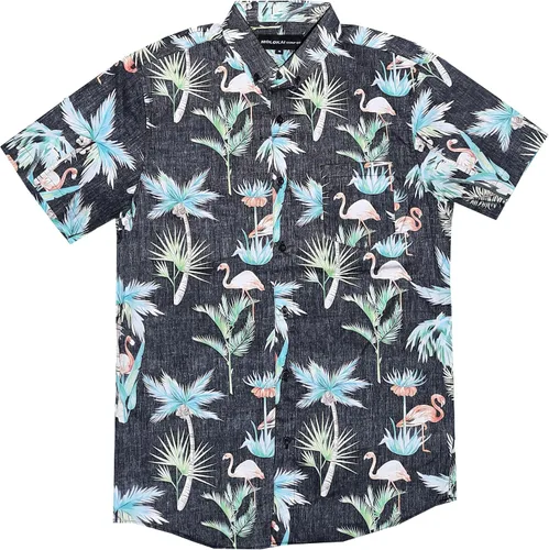 Miniatura 37 de Molokai Surf - Camisas hawaianas de manga corta con botones y corte ajustado