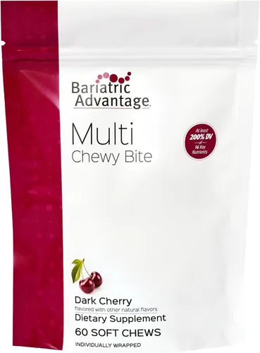 Miniatura 10 de Bariatric Advantage Multi Chewy Bite - Multivitamínico suave para masticar para pacientes de cirugía bariátrica - Multivitamínico masticable