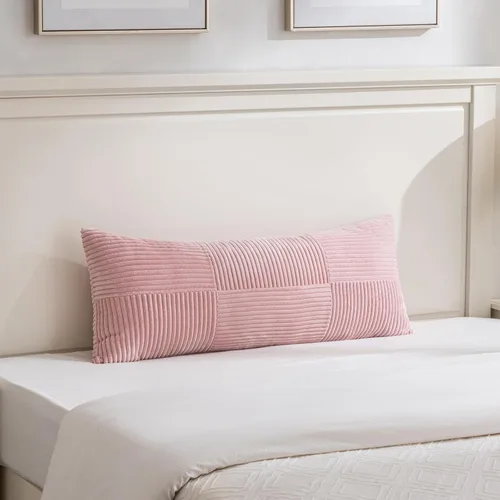 Miniatura 141 de Fancy Homi Juego de 1 funda de cojín cuadrada de color rosa rubor de 14 x 14 pulgadas para sala de estar, dormitorio, sofá cama, sofá, cama, funda