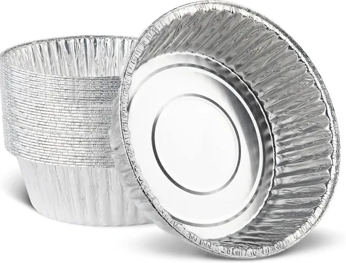 Miniatura 17 de PLASTICPRO - Sartén redonda de aluminio desechable de 7 pulgadas, apta para congelador y horno - Para hornear, cocinar, almacenamiento, asar