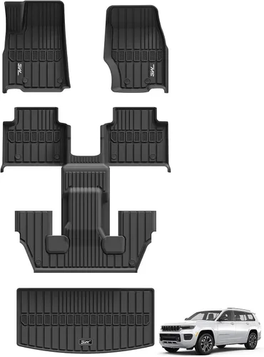 Miniatura 11 de 3W Forro de carga de ajuste personalizado para Jeep Wrangler 4XE 2021 2022 2023 2024 2025 híbrido de 4 puertas (No JL ni JK), tapete de maletero