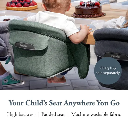 Miniatura 16 de Inglesina Silla de Mesa Rápida, Negro - Silla Alta Portátil para Bebés - para Bebés y Niños Pequeños hasta 37 libras - Diseño Plegable - Se Adapta a