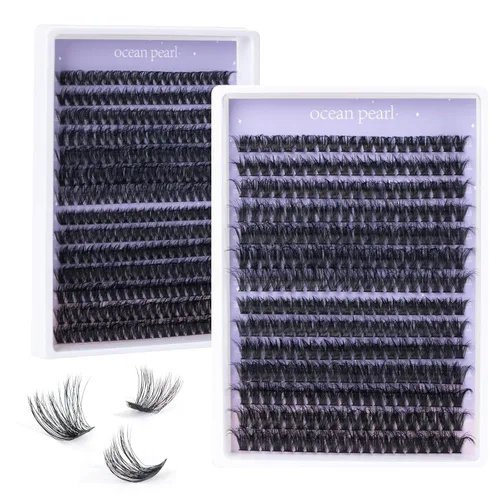 Miniatura 10 de Extensiones de pestañas individuales, 144 unidades, extensiones de pestañas individuales de 0.394-0.630 in de longitud, pestañas postizas naturales
