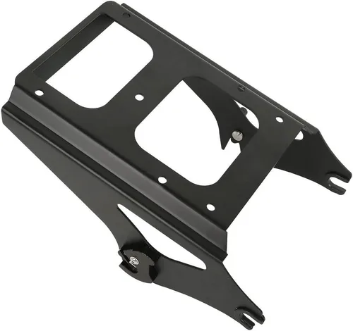 Miniatura 7 de TCMT Caja de maletero King para motocicleta con respaldo y montaje para dos personas, compatible con Harley 2009-2013 Touring Road Street Electra