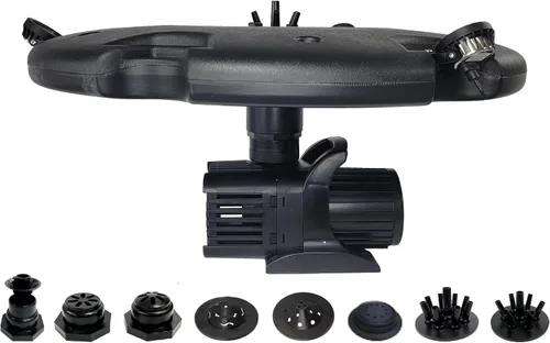 Miniatura 12 de HALF OFF PONDS Fuente flotante - 1 aireador de estanque HP, cable de 100 pies - Bomba de agua de 15,000 GPH - 13 patrones de pulverización - Luces