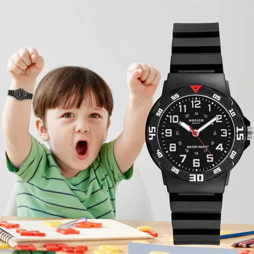 Miniatura 2 de Reloj analógico para niños, resistente al agua, para enseñar el tiempo, para niños y niñas, correa suave para aprender