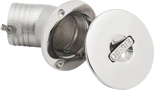 Miniatura 4 de SHENGHUISS Boat Water/Diesel/Gas/Fuel Deck Fill/Filler 1-1/2 Inch(38mm) with Keyless Cap 316 Stainless Steel Boat Deck Hardware for Boat, Yacht