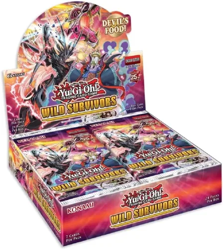 Miniatura 2 de Konami Yu-Gi-Oh! Wild Survivors - Caja con 24 sobres, KOI86150, color rosa