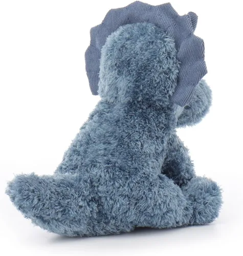 Miniatura 4 de Apricot Lamb Triceratops - Animales de peluche azul oscuro para niños, suaves y lindos juguetes de peluche para bebé niña y niño, 9 pulgadas