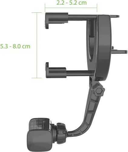 Miniatura 6 de Cellet Soporte universal para teléfono con espejo retrovisor para vehículo, compatible con iPhone 14 Pro Max Mini SE 13 12 11 XR XS Galaxy Z Flip Z