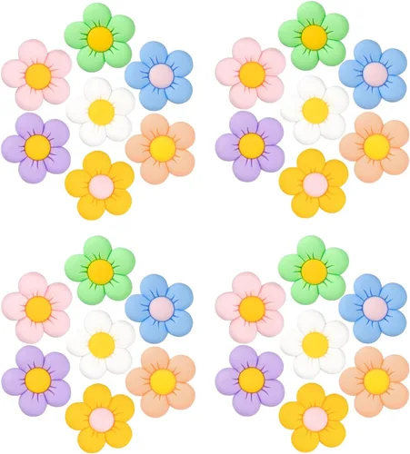 Abalorios decorativos de flores, bonito regalo de margarita para niñas, niños, adolescentes, mujeres y adultos