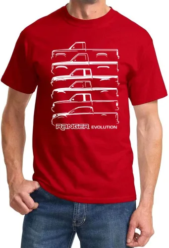 Miniatura 13 de Ford Ranger Pickup Truck Evolution Classic Outline Design Camiseta