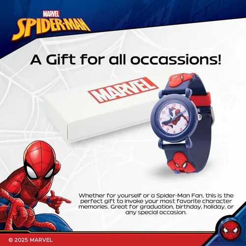 Miniatura 6 de Marvel Spiderman Watch for Kids - Spiderman Watch Boys - Spider-Man Watches for Boys 4-6 - Toys - Kids - Marvel Toddler - Teen - Dark Blue Case